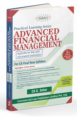 Commercial's Padhuka's (Practical Learning Series) Advanced Financial Management Book for CA Final by CA G Sekar