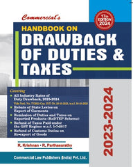 Commercial's Handbook on Drawback of Duties & Taxes by R Krishnan & R Parthasarathy
