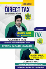 Commercial's Original Notes & Practical Manual Direct Tax & International Taxation Book for CA Final by CA Shirish Vyas