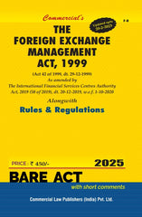 Commercial's Foreign Exchange Management Act, 1999 Bare Act book