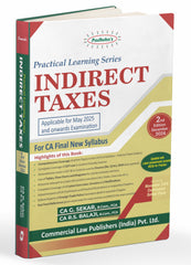 Commercial's Padhuka's (Practical Learning Series) Indirect Taxes Book for CA Final by CA G Sekar, CA RS Balaji