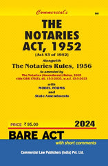 Commercial's Notaries Act, 1952 Bare Act book