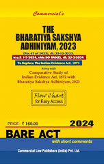 Commercial's Bharatiya Sakshya Adhiniyam, 2023 Bare Act book