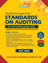 Commercial's Padhuka's (Practical Learning Series) Standards on Auditing Book for CA Final by CA G Sekar