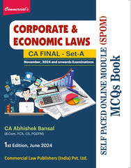 Commercial's Corporate and Economic Laws (SPOM) -SET A (MCQ Book) for CA Final by CA Abhishek Bansal