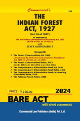 Commercial's Indian Forest Act, 1927 Bare Act book