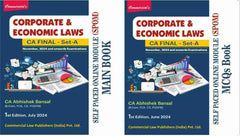 Commercial's Corporate and Economic Laws (SPOM) -SET A (MCQ + Main) Set of 2 Books for CA Final by CA Abhishek Bansal