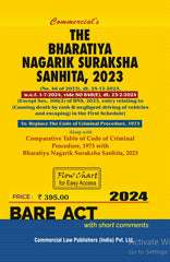 Commercial's Bharatiya Nagarik Suraksha Sanhita, 2023 Bare Act book