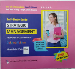 Self - Study Guide Strategic management (Memory Based Question) Book for CA Inter (2023 Scheme) By Manish M. Valechha