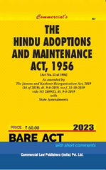 Commercial's Hindu Adoption & Maintenance Act 1956 Bare Act book