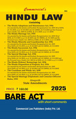 Commercial's Hindu Law Bare Act book