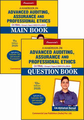 Commercial's A Handbook on Advanced Auditing, Assurance and Professional Ethics Combo (Main Book + Question Book) for CA Final by CA Abhishek Bansal