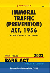 Commercial's Immoral Traffic (Prevention) Act, 1956 Bare Act book