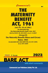 Commercial's Maternity Benefit Act, 1961 alongwith Rules, 1963 Bare Act book