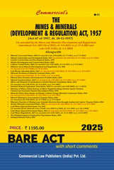 Commercial's Mines and Minerals (Development and Regulation) Act, 1957 (As amended by the Mines and Minerals (Development & Regulation) Amendment Act, 2023 Bare Act book