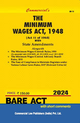Commercial's Minimum Wages Act, 1948 with State Amendment Alongwith Central Rules, 1950 Bare Act book