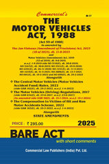 Commercial's Motor Vehicles Act, 1988 As amended by the Jan Vishwas (Amendment of Provisions) Act, 2023 Bare Act book