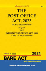 Commercial's Post Office Act, 2023 Alongwith The Indian Post Office Act, 1898 Bare Act book