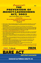 Commercial's Prevention of Money Laundering Act, 2002 Bare Act book