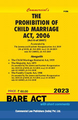 Commercial's Prohibition of Child Marriage Act, 2006 Bare Act book