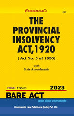 Commercial's Provincial Insolvency Act, 1920 Bare Act book