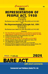 Commercial's Representation of People Act, 1950 Bare Act book