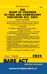 Commercial's Right of Children to Free and Compulsory Education Act, 2009 alongwith Rules, 2010 Bare Act book