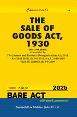 Commercial's Sale of Goods Act, 1930 Bare Act book