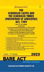 Commercial's Scheduled Castes and Scheduled Tribes (Prevention of Atrocities) Act, 1989 Bare Act book