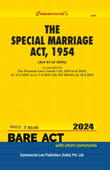 Commercial's Special Marriage Act, 1954 Bare Act book