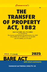 Commercial's Transfer of Property Act, 1882 Bare Act book