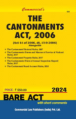 Commercial's Cantonments Act, 2006 along with Allied Rules Bare Act book