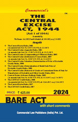 Commercial's Central Excise Act, 1944 As amended by The Finance Act, 2022 Rules Bare Act book