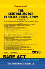 Commercial's Central Motor Vehicles Rules, 1989 Bare Act book