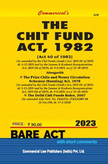 Commercial's Chit Funds Act, 1982 Bare Act book