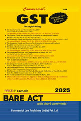 Commercial's GST Acts and Rules, 2017 with Forms Bare Act book