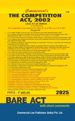 Commercial's Competition Act, 2002 As Amended by the Competition (Amendment) Act, 2023 alongwith Allied Rules and Regulations Bare Act book