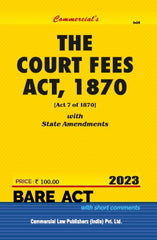 Commercial's Court Fees Act, 1870 Bare Act book
