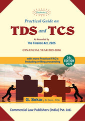 Commercial's Practical Guide on TDS and TCS as amended by the Finance Act, 2025 book by G. Sekar