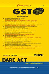 Commercial's GST Acts Along with Rules, 2017 Bare Act book