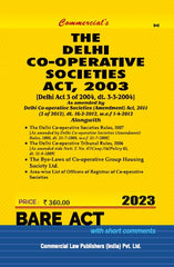 Commercial's Delhi Co-Operative Societies Act, 2003 Bare Act book