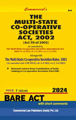 Commercial's Multi State Co-operative Societies Act, 2002 Bare Act book