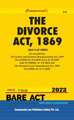 Commercial's Divorce Act, 1869 Bare Act book