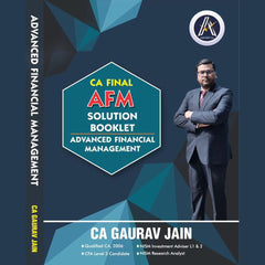 CA Final AFM Solution (Black and White) Book by CA Gaurav Jain