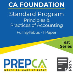 CA Foundation Standard Plus Program Any Subject (3 Papers) Test Series