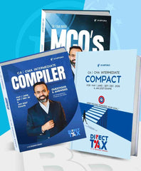 CA/CMA Inter Direct Tax (COMPACT + Q&A COMPILER) Combo (Set of 2 Volumes) Books by CA Bhanwar Borana