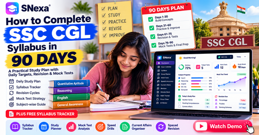 How to Complete the SSC CGL Syllabus in 90 Days: A Smart Study Plan - BuyTestSeries.in