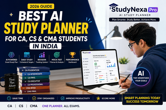 Best AI Study Planner for CA, CS & CMA Students in India (2026 Guide)