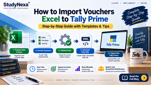 How to Import Vouchers from Excel to Tally Prime (Step-by-Step Guide 2026)