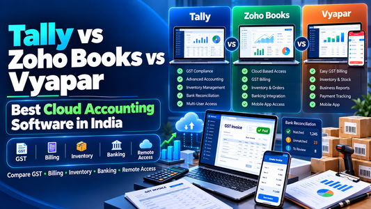 Tally vs Zoho Books vs ERP Group vs Vyapar: Best Accounting Software in India